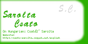 sarolta csato business card